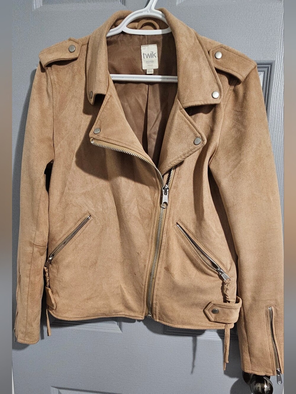 Twik dress coat side zipper